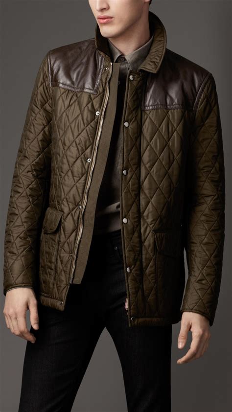 burberry quilted jacket men